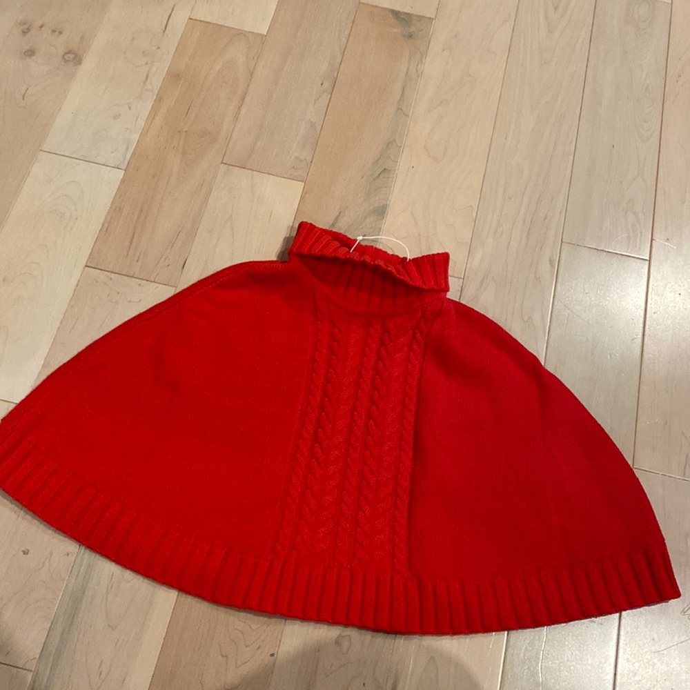 CPC Classic Prep Childrenwear girls cotton cable knit poncho